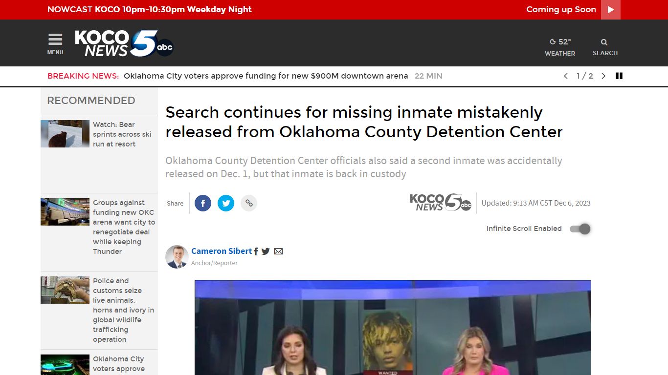 Oklahoma County jail mistakenly releases wrong inmate - KOCO 5 News